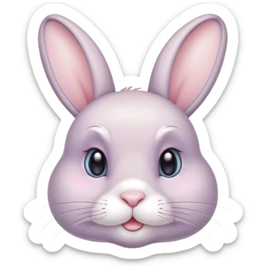 Милый зайчик в пастельных оттенках sticker