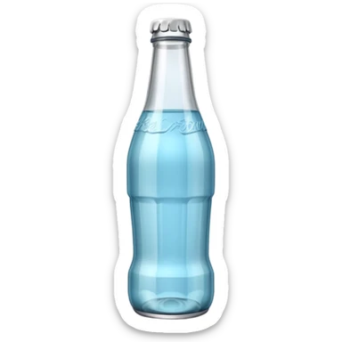 A 3D Apple-style empty soda bottle emoji sticker
