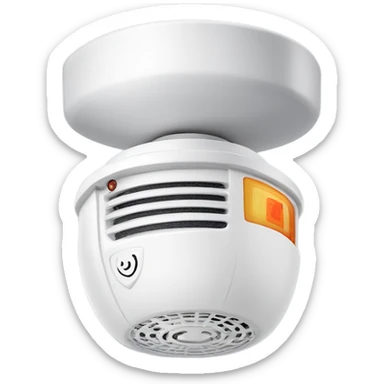 Smoke detector that’s out of batteries  sticker