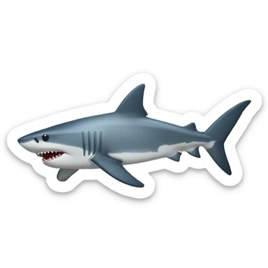 Shark in tank sticker