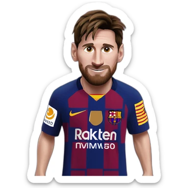 Leo Messi at Barça sticker