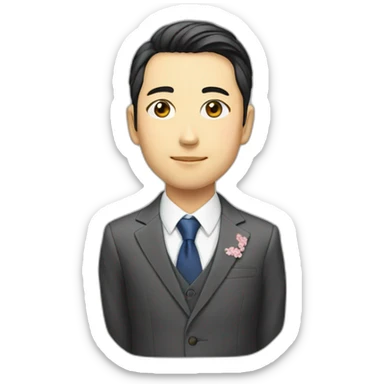 young-president-japanese sticker