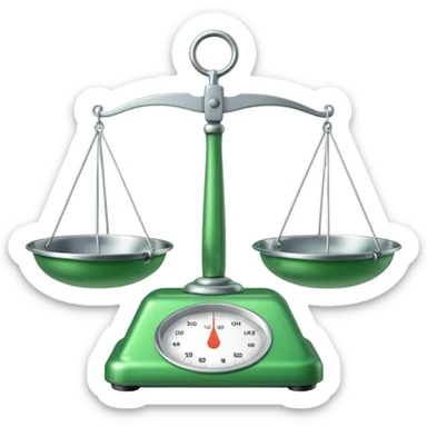 Scales with Green Pans sticker