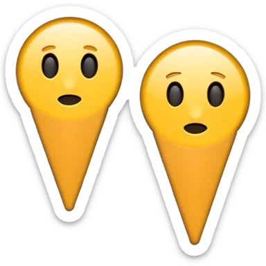 2 exclamation marks in a circle with white colour and its background in light blue colour sticker