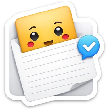 feedback/voucher like a note sticker