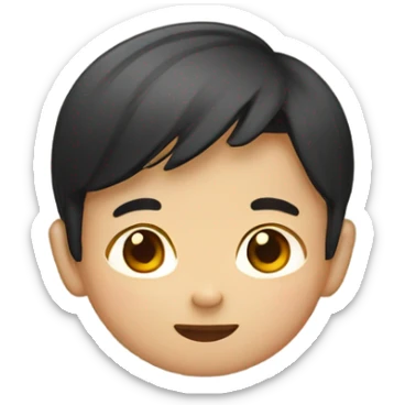 A Vietnam boy , cute , short sticker