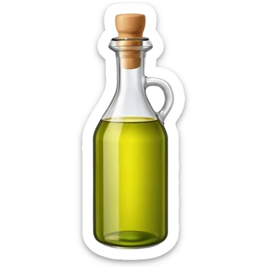 olive oil bottle, simple, glossy, no text sticker