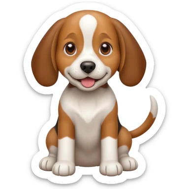 Beagle dog emoji sticker