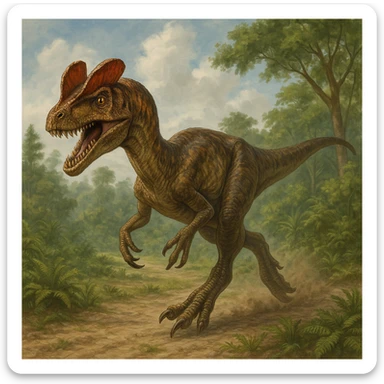 Dilophosaurus sticker