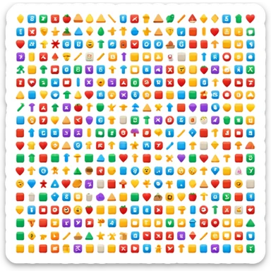 Generate an emoji of 999 symbols sticker