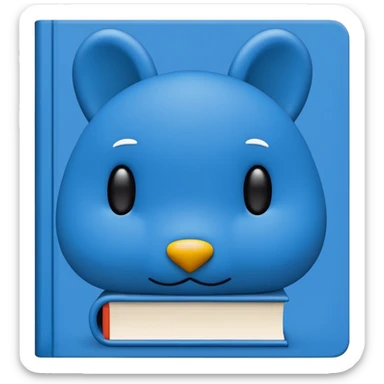 Book Blue Dick Bruna sticker