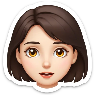 Fantastic emotion!!! (brunette girl) sticker