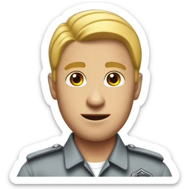 Male Prison Corrections Officer sticker