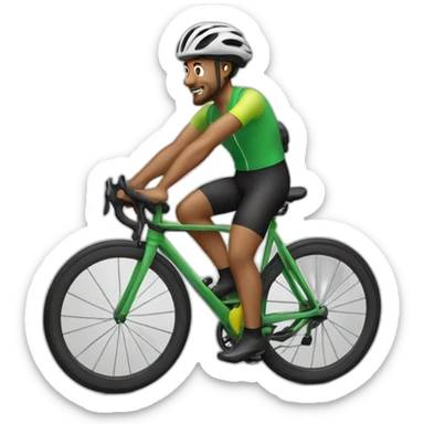 money making cyclist sticker