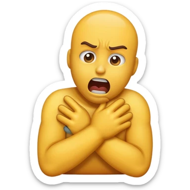 Make an emoji of an emoji getting choked out sticker