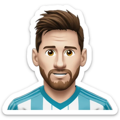 lionel messi argentina sticker