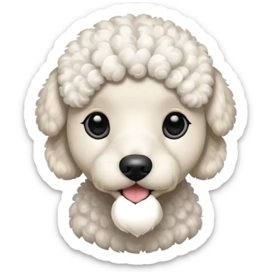 Perro poddle sticker
