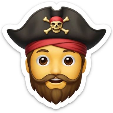 Make an emoji for pirates sticker