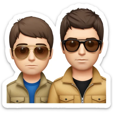 Liam and Noel Gallagher sticker