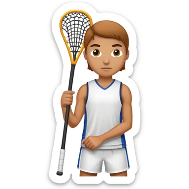 A person playing lacrosse  sticker