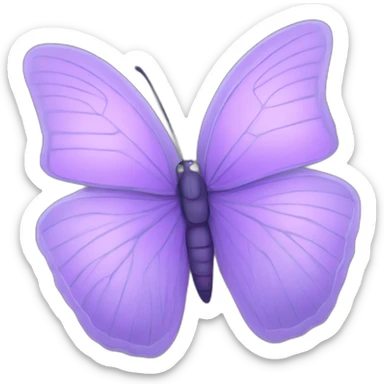 Lilac butterfly sticker