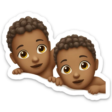 three babies sticker