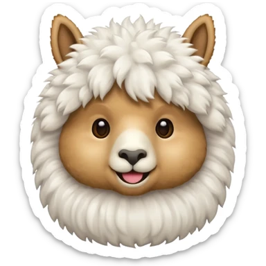 alpaca emoji sticker