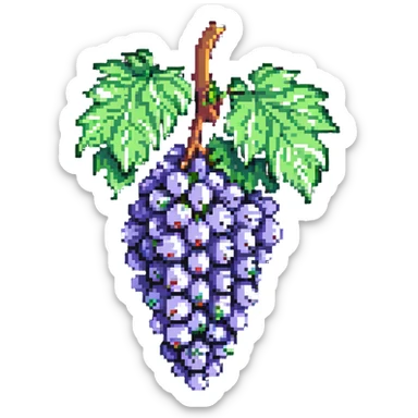 bunch of grapes sticker