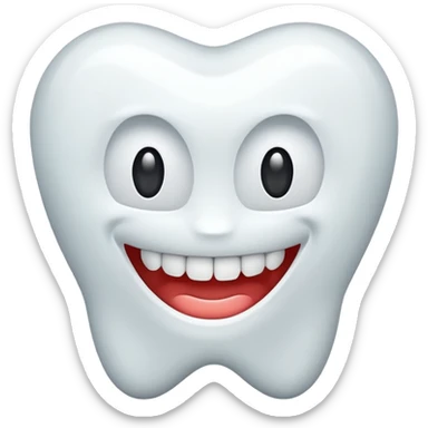 teeth without face sticker