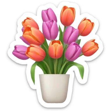 Tulip bouquet  sticker
