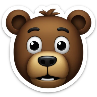 five nights at freddy's bear sticker