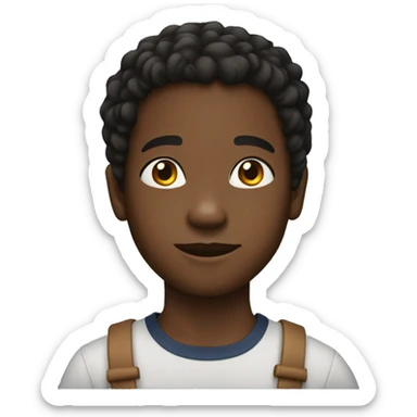 A 10 year old black boy sticker