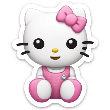 Милая hello kitty sticker