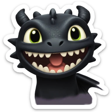 Toothless-from-How-to-train-your-dragon sticker