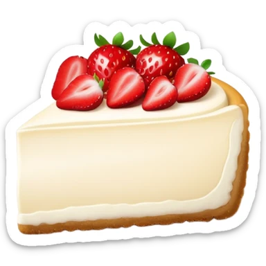 ultra realistic strawberry cheesecake  sticker
