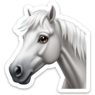 Horse with baby powder  sticker
