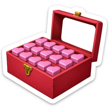 caja de bombones valentines day sticker