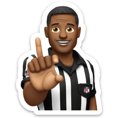 NFL Referee with a chiefs Super Bowl ring on sticker