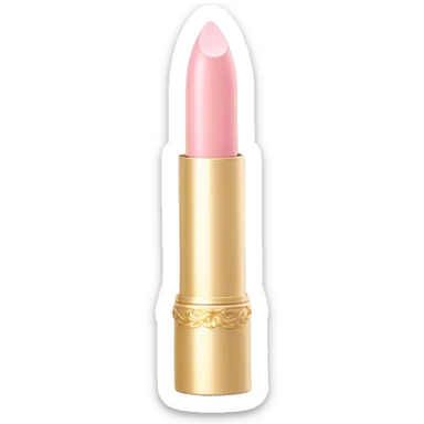 vintage rococo light pink lipstick  sticker
