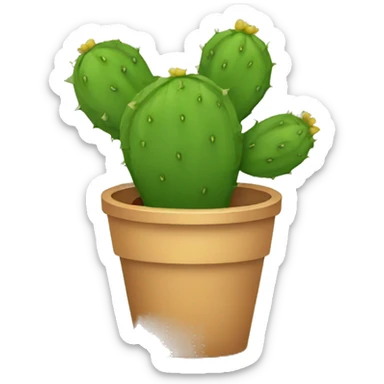 single flat Nopal without pot sticker