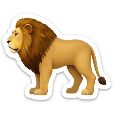 Lion animal sticker