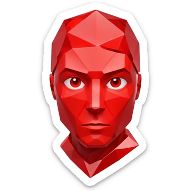 SUPERHOT game head sticker