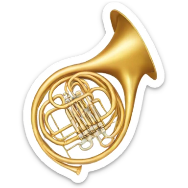 french horn sticker