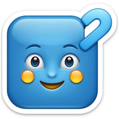 Checkmark blue sticker