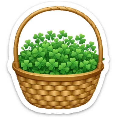 clover grain baskey sticker