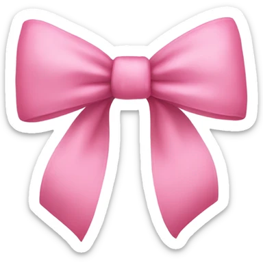 Pink bow sticker