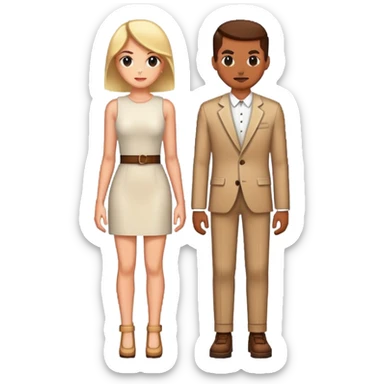 stylish professional pixel art male and female icons with modern fashion sticker