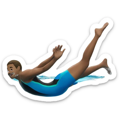 swimming dive sticker