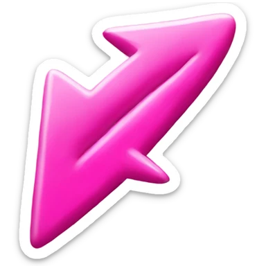 bright pink right arrow sticker