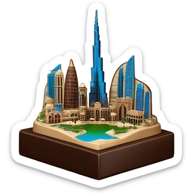 a dubai chocolate sticker